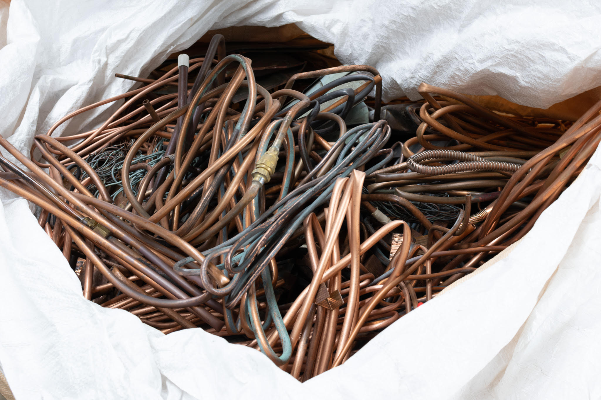 現場の銅材写真 1